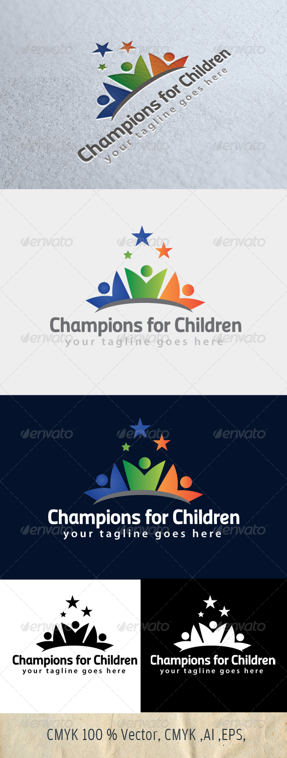 Champions for Children - Humans Logo Templates