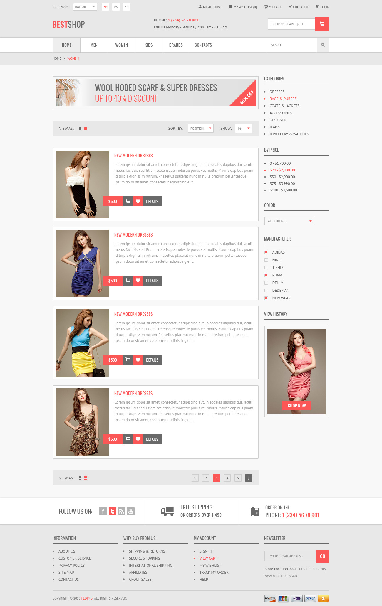 Bestshop - Retail, Shopping, eCommerce PSD by ThemeMarket | ThemeForest