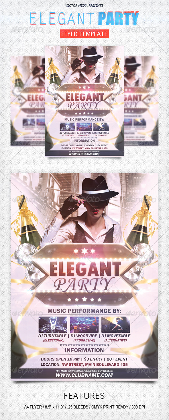 Elegant Party - Flyer - Clubs & Parties Events