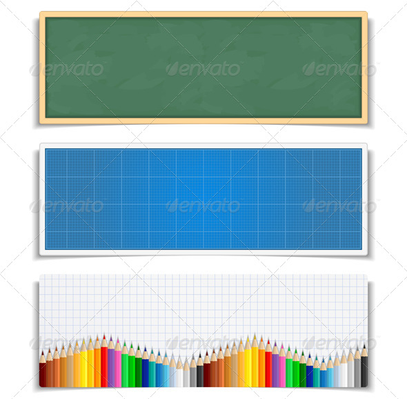 Education Banners - Conceptual Vectors