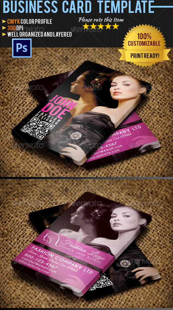 Fashion Business Card 04 - Industry Specific Business Cards