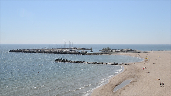 Large Beach and Bay Panorama alt