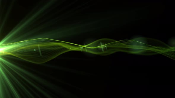 Green 02 Wave Motion Background