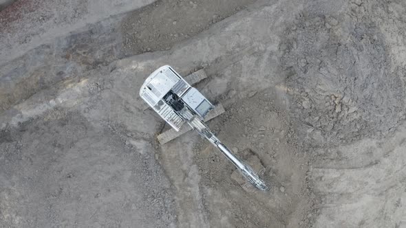 Excavator From Above