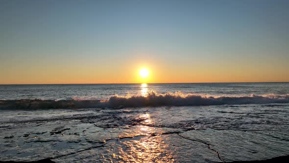 Beautiful Beach in Turkey Alanya Aerial View 4 K alt