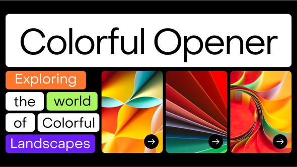 Colorful Opener Openers template preview