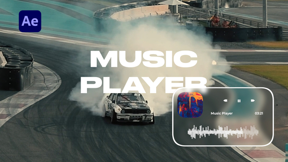 Music Player Elements template preview