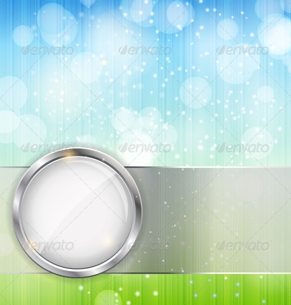 Abstract Background with Leaves and Glass Frame - Landscapes Nature