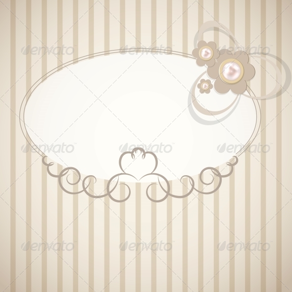 Frame in Retro Vintage Background - Backgrounds Decorative