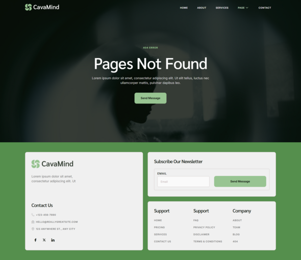 Cavamind - Mental Health & Therapy Elementor Template Kit