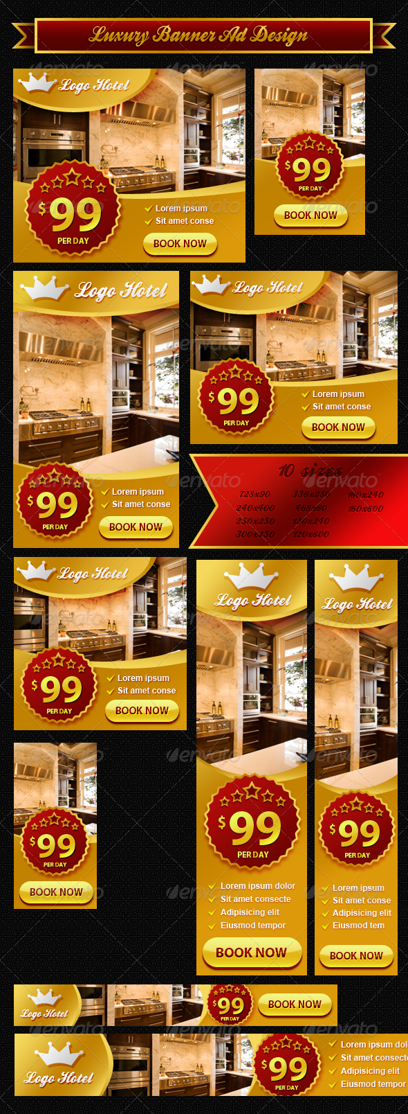 Luxury Banner ad Design - Banners & Ads Web Elements