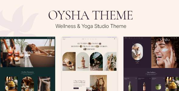 Oysha - Wellness Center and Yoga Studio WordPress Theme