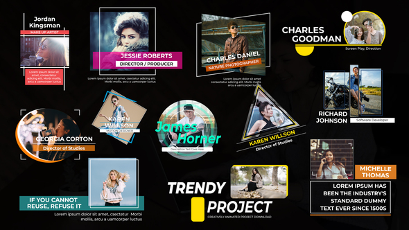 Big Image Lower Thirds Premiere Pro template preview