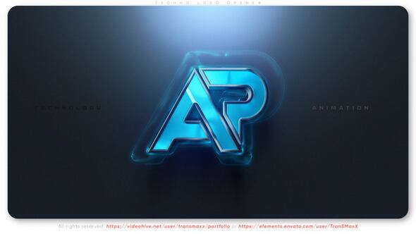 Techno Logo Opener Logo Stings template preview