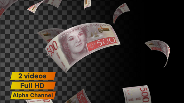 Sweden Falling Money Banknote alt