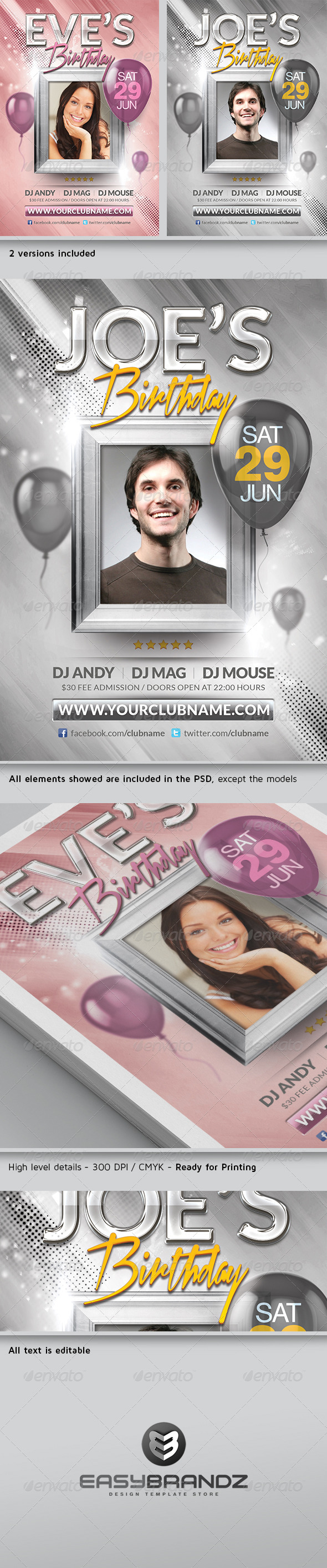Birthday Flyer Template - Events Flyers