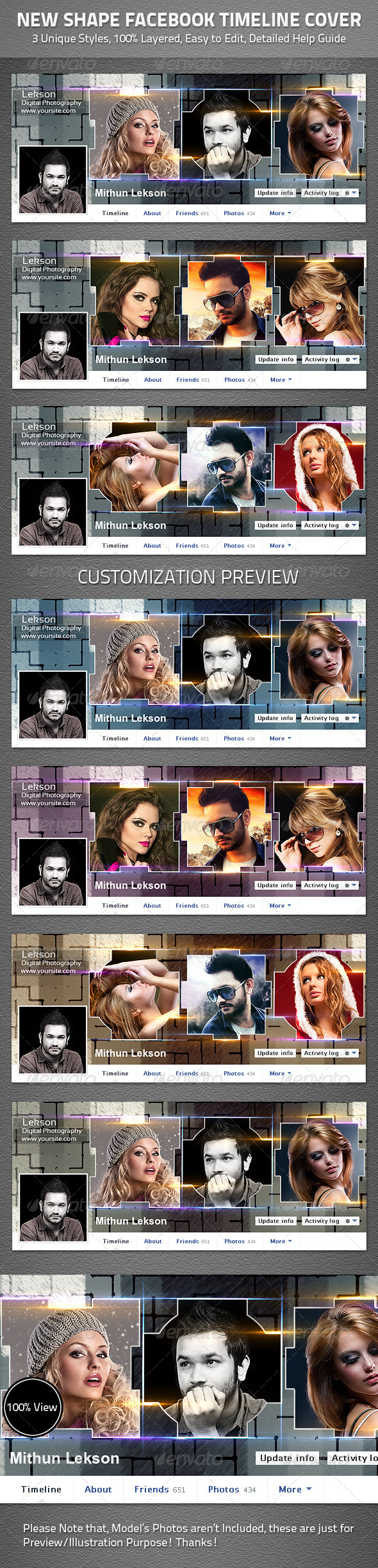 New Shape Facebook Timeline Cover - Facebook Timeline Covers Social Media