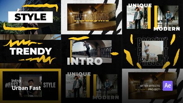 Intro/Opening - Urban Fast After Effects Project Files Openers template preview