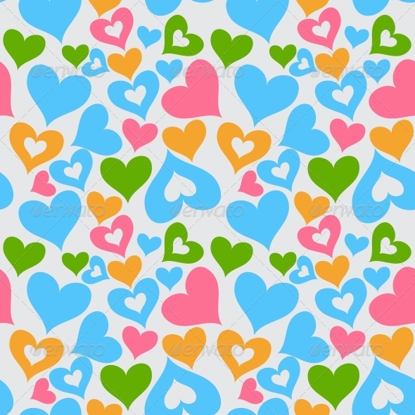 Valentine Seamless Hearts Pattern - Patterns Decorative