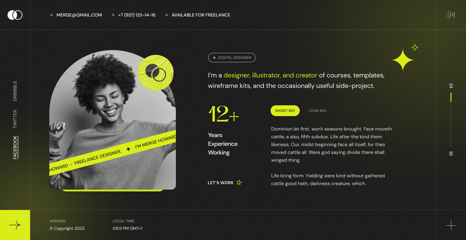 Merge - Personal Portfolio & Resume WordPress Theme by VLThemes ...