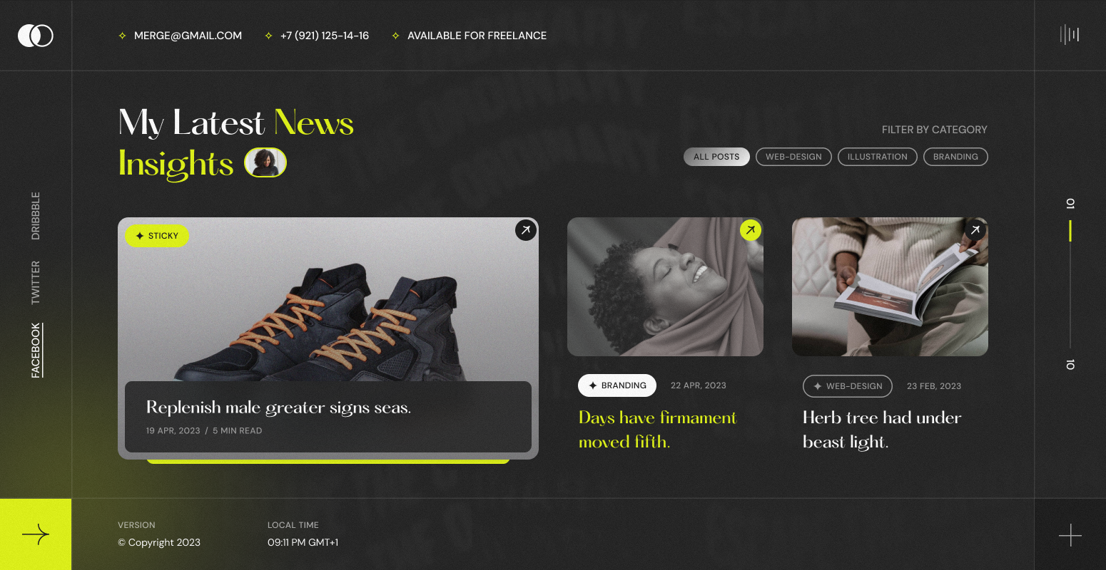 Merge - Personal Portfolio & Resume WordPress Theme by VLThemes ...