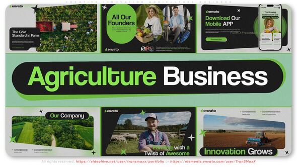 Creative Innovation Agriculture Business Openers template preview