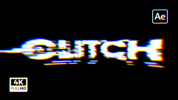 Glitch Logo Reveal Logo Stings template preview