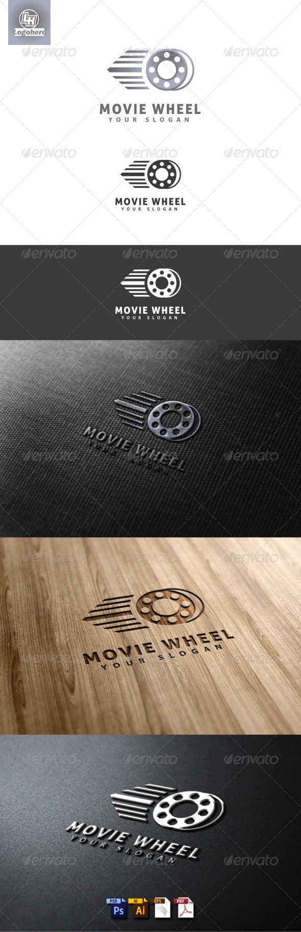 Movie Wheel Logo Template - Objects Logo Templates
