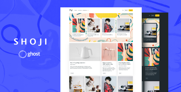 Shoji - Magazine Ghost Blog Theme