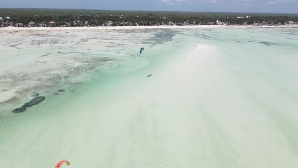 Zanzibar Tanzania  Low Tide in the Ocean Near the Shore alt