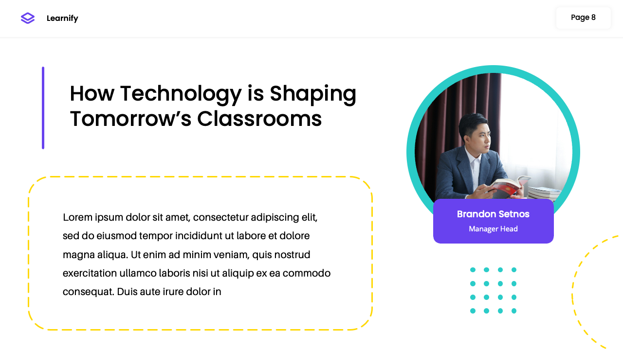 Learnify - Education Technology Google Slides Template, Presentation ...