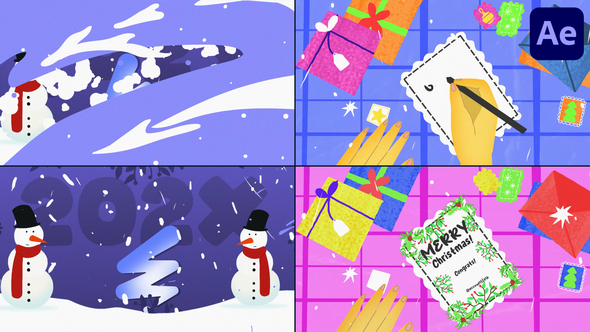 New Year Greetings for After Effects Logo Stings template preview