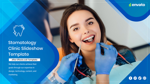 Stomatology Clinic Slideshow Video Displays template preview