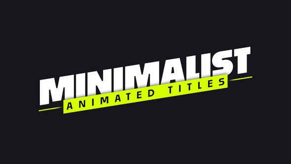 Animated Titles Titles template preview