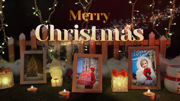 Christmas Memories Slideshow Video Displays template preview