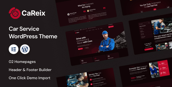 Careix - Car Service & Repair WordPress Theme