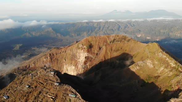 Morning on Mt. Batur in Bali, Indonesia