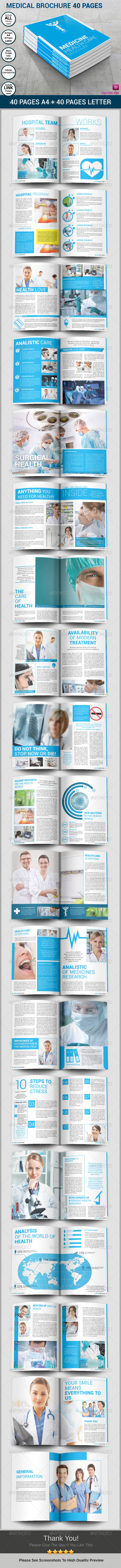 Medical Brochures 40 Pages - Brochures Print Templates