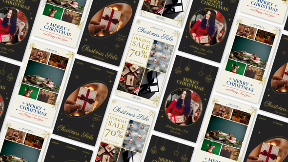 Stories: Christmas Elements template preview