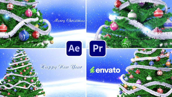 Christmas Tree Video Displays template preview