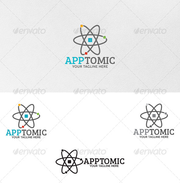 Apptomic - Logo Template - Vector Abstract