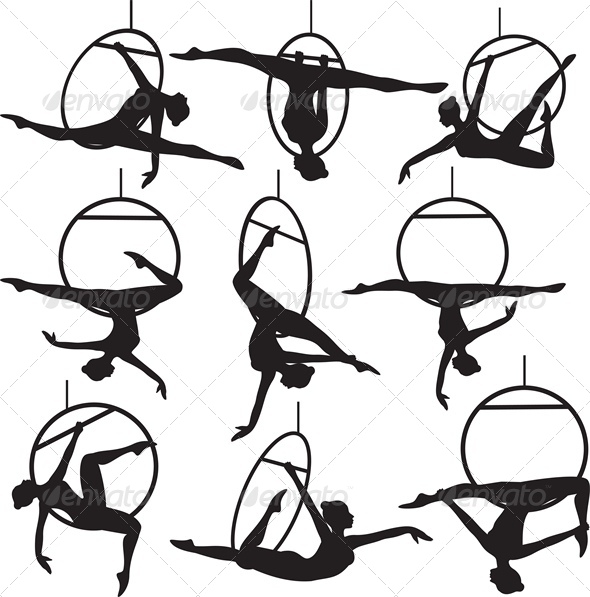 Aerial Hoop Acrobat - Sports/Activity Conceptual