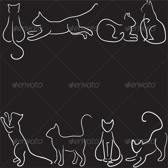 Cat Silhouette - Animals Characters