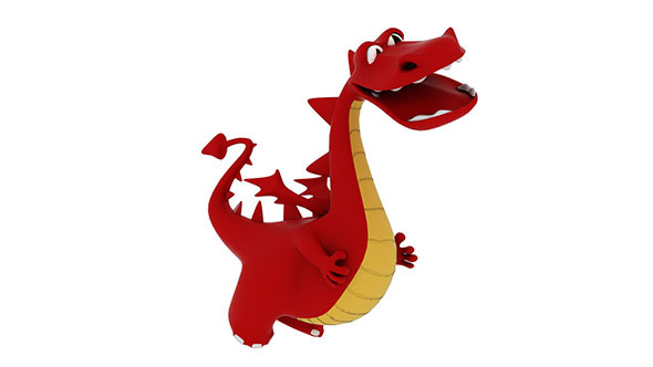 Cartoon Dragon - 3Docean 4676400