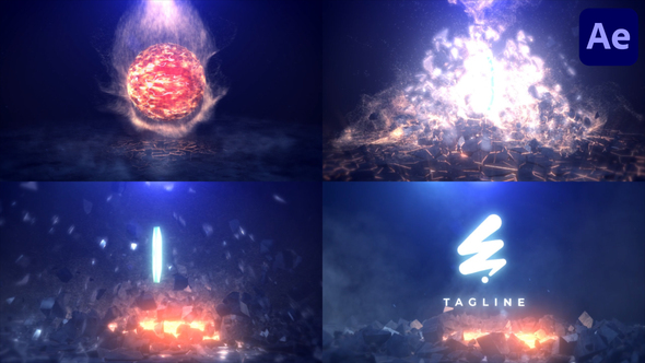 Epic Explosion Logo for After Effects Logo Stings template preview