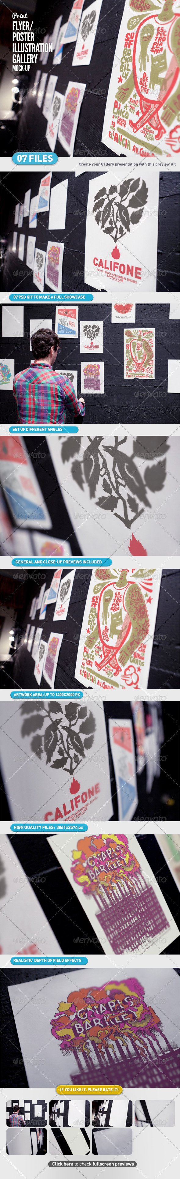Flyer | Poster | Illustration Gallery Mock-Up - Flyers Print
