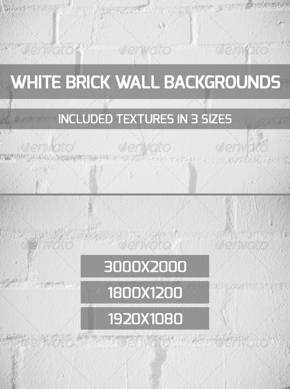 White Brick Wall Backgrounds - Miscellaneous Backgrounds