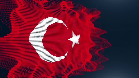 Turkey Particle Flag