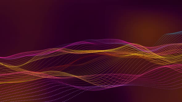 Beautiful Background Gradient Particle Line Wave Animation alt