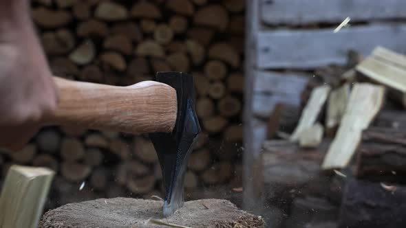 Chopping Wood with Axe 18 alt
